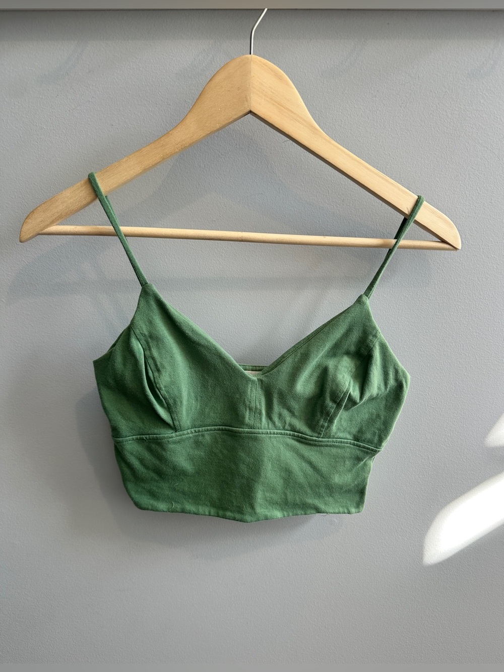Lola and Grace Women's Green Spaghetti Strap Tank Top